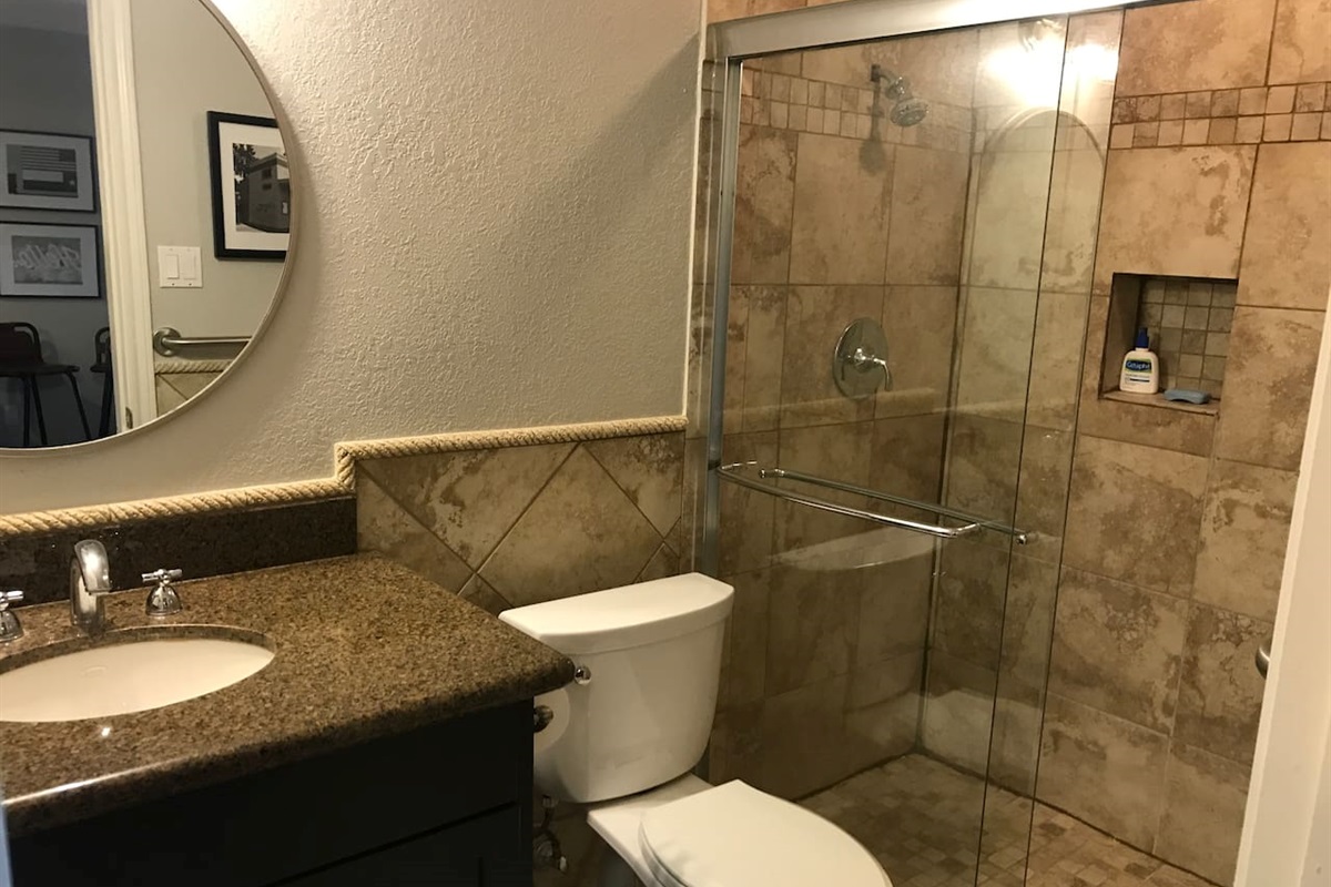 Hall Bath with Walk-in Shower