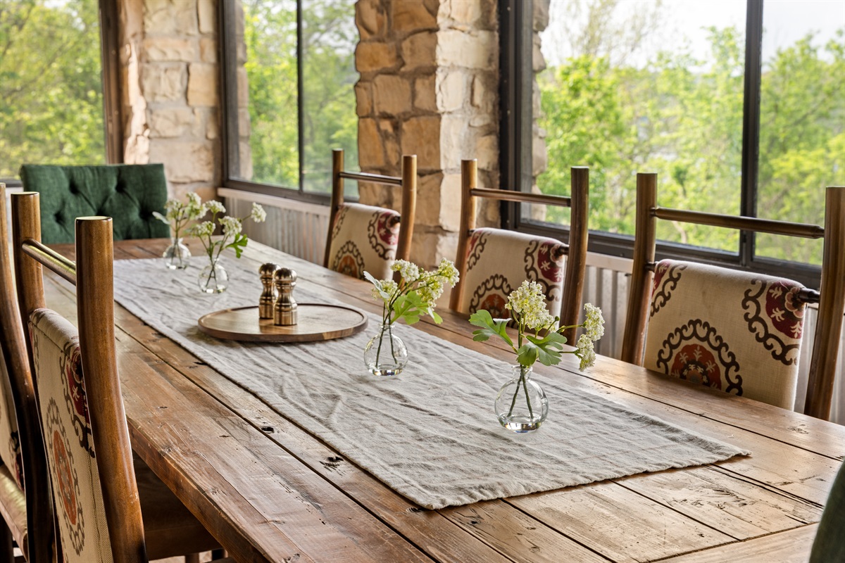 Thoughtful touches set the scene for slow mornings and shared meals.