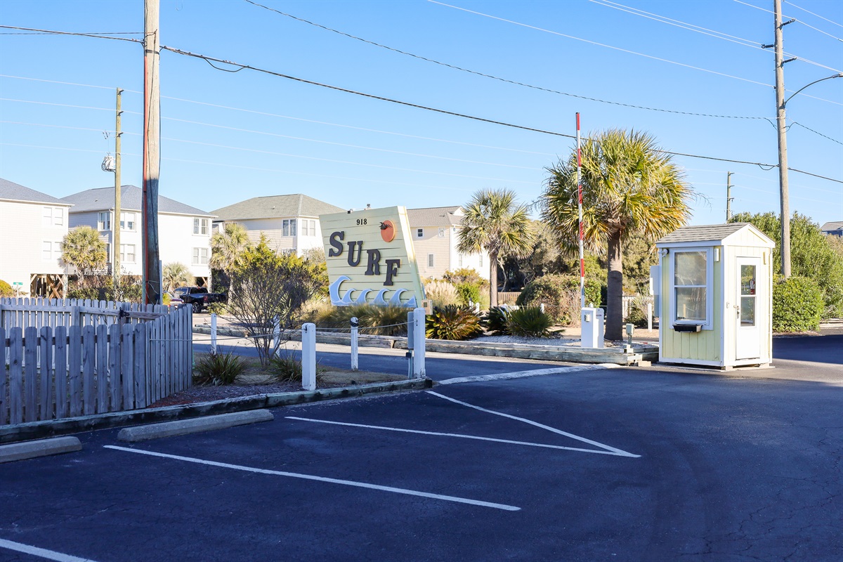 Entrance to Surf Condos