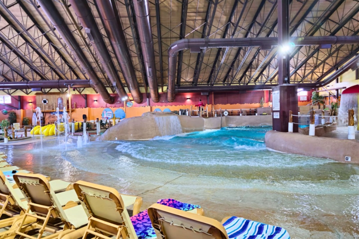 Kahuna Laguna Indoor Waterpark – just 5 minutes from the house!