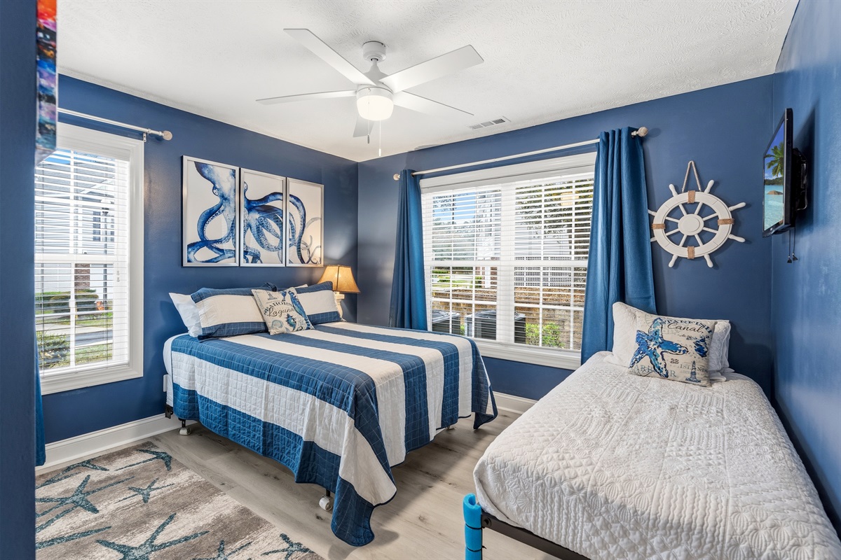 4th Bedroom with a double and a twin, perfect for the kids or teens