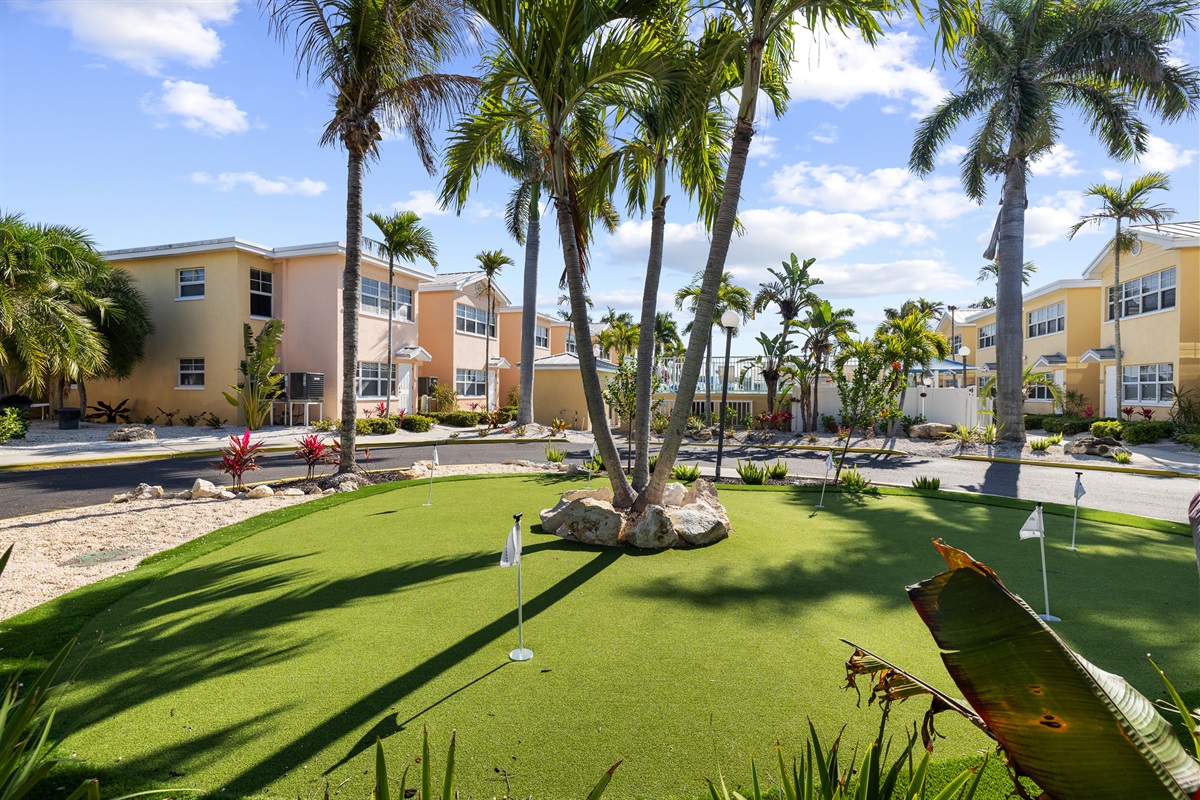 Practice your putting if you have brought your Clubs!