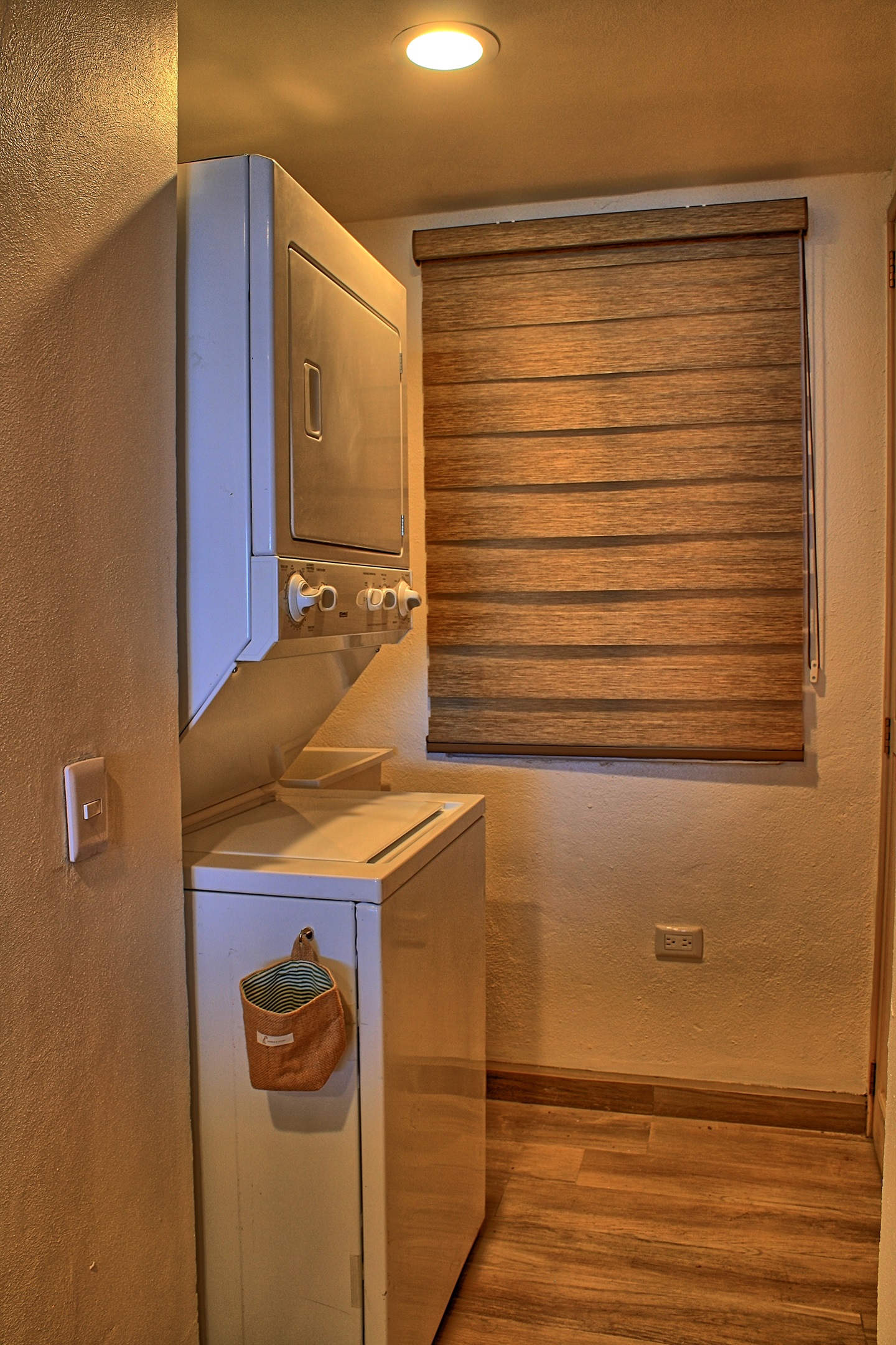 washer and dryer in the condo