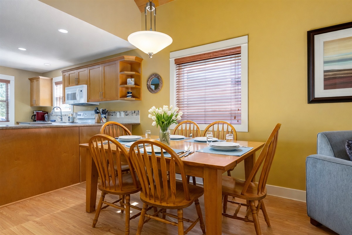 Dining area perfect for family meals
