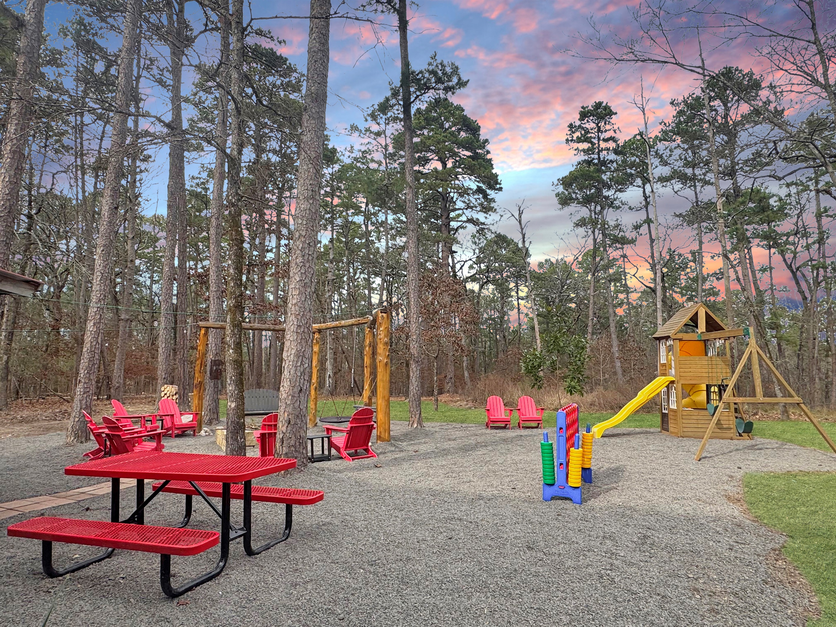 Oklahoma skies in the backyard oasis!