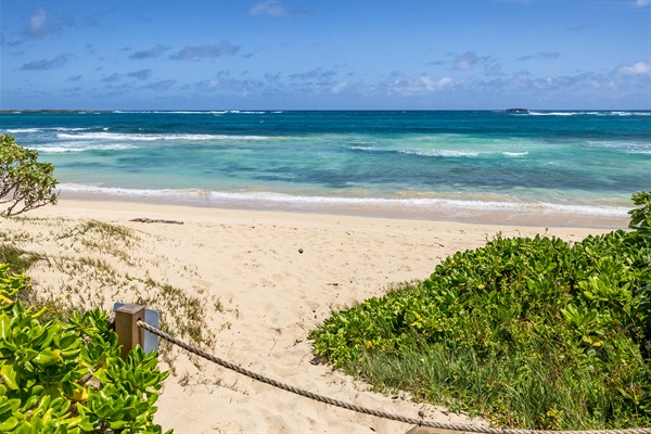 Direct beach access