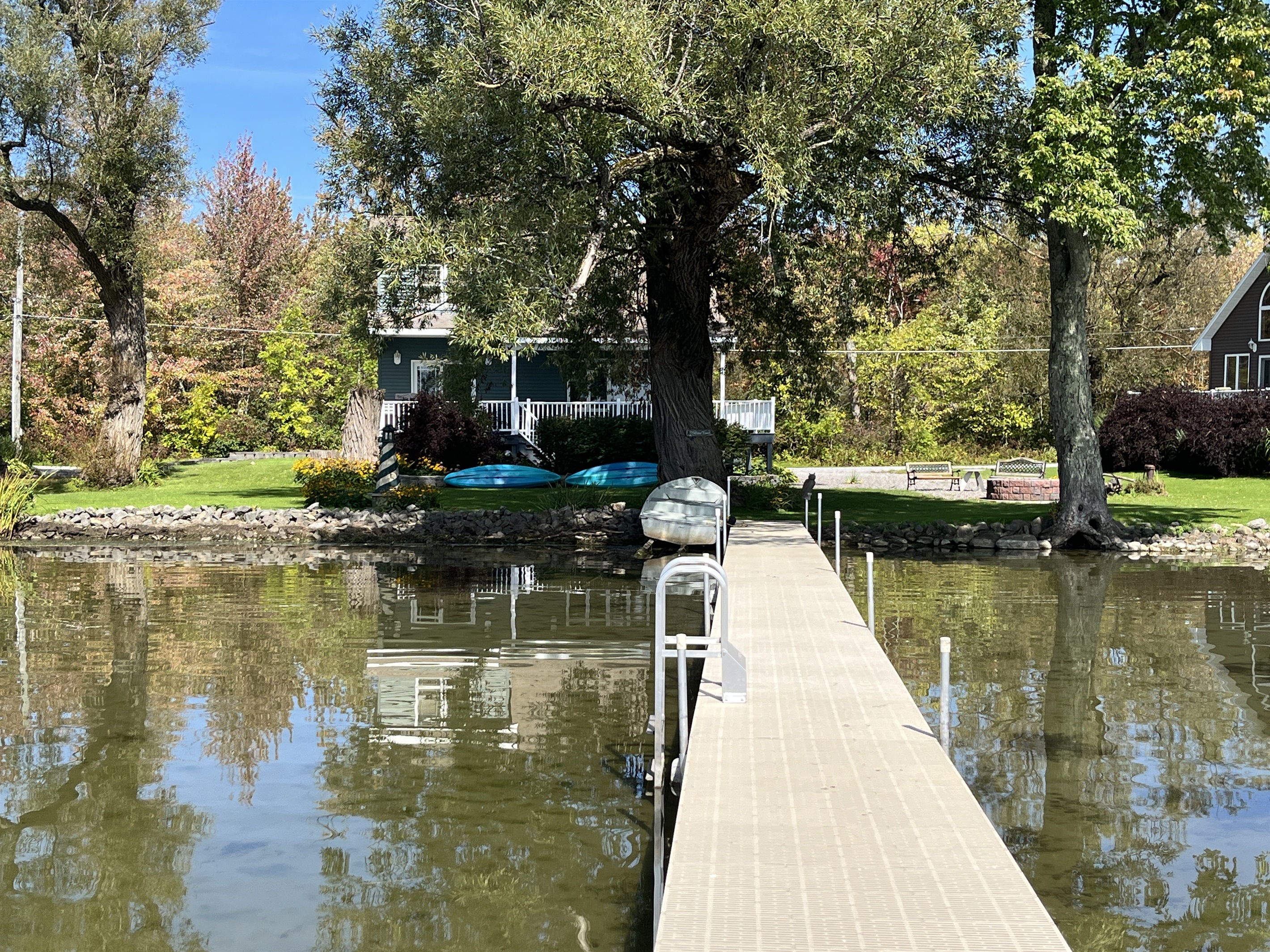 From the dock