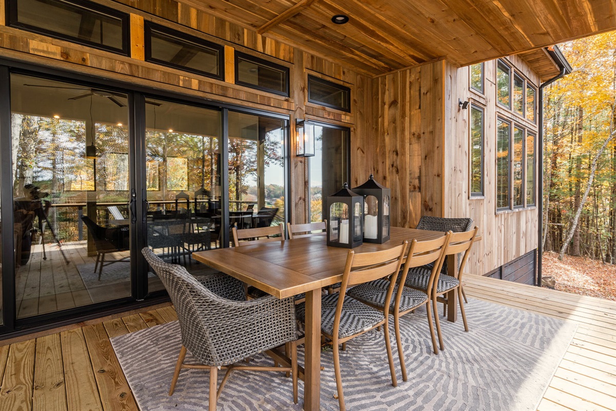 Relax on the deck and enjoy your morning coffee or evening glass of wine while soaking in the views.