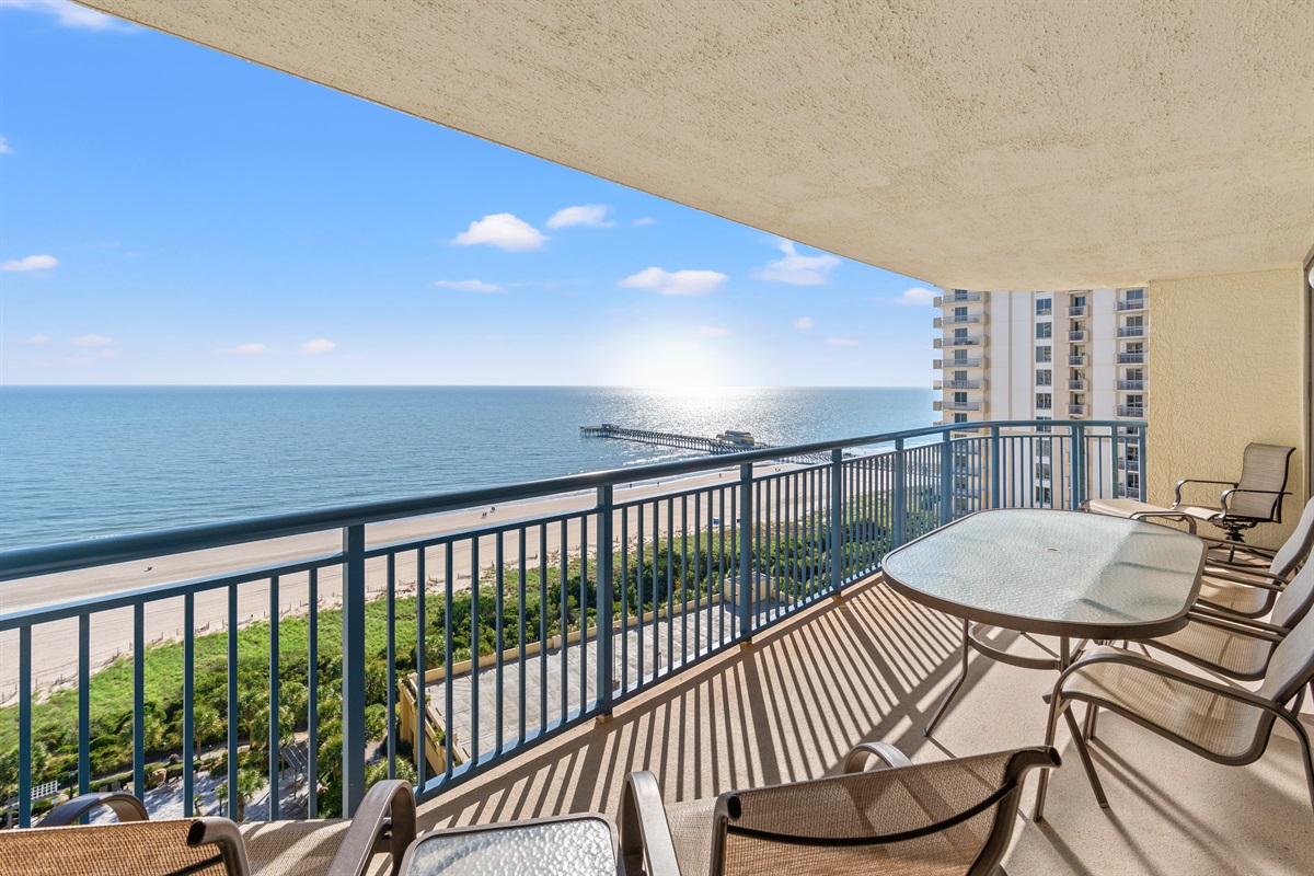 Oceanfront balcony
