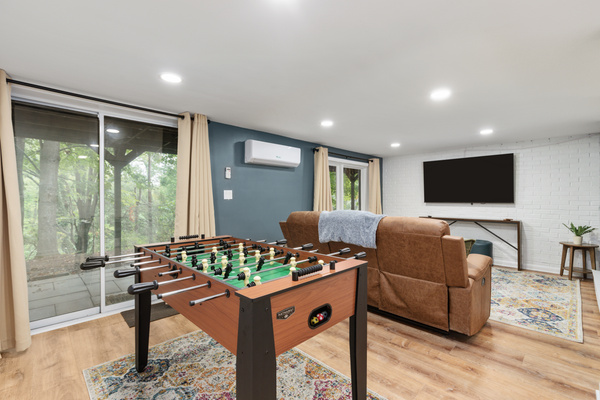 Kick back and stream your favorite shows on the smart TV — the perfect way to unwind.