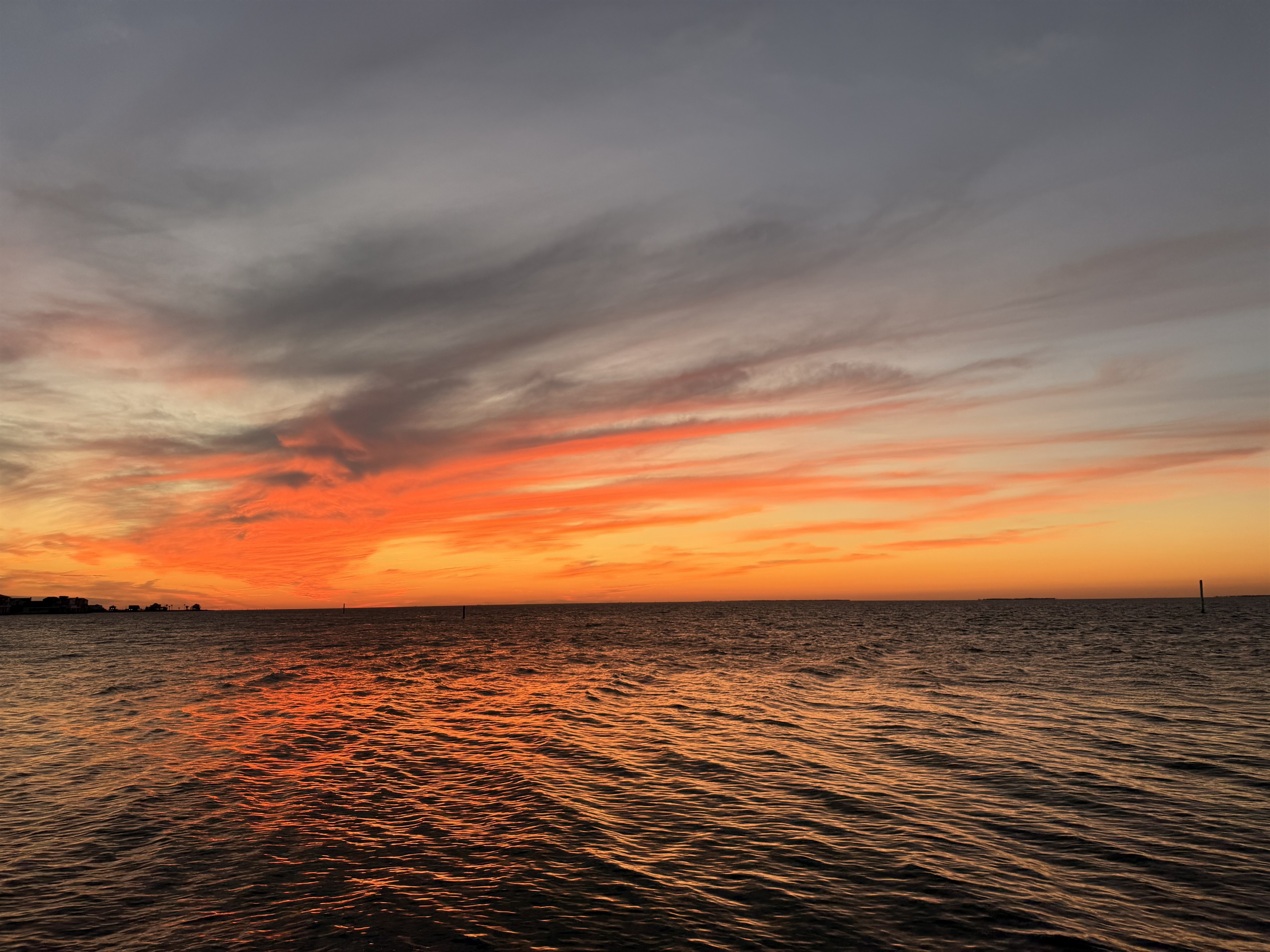 Sunsets over the bay are just a short walk down the street.