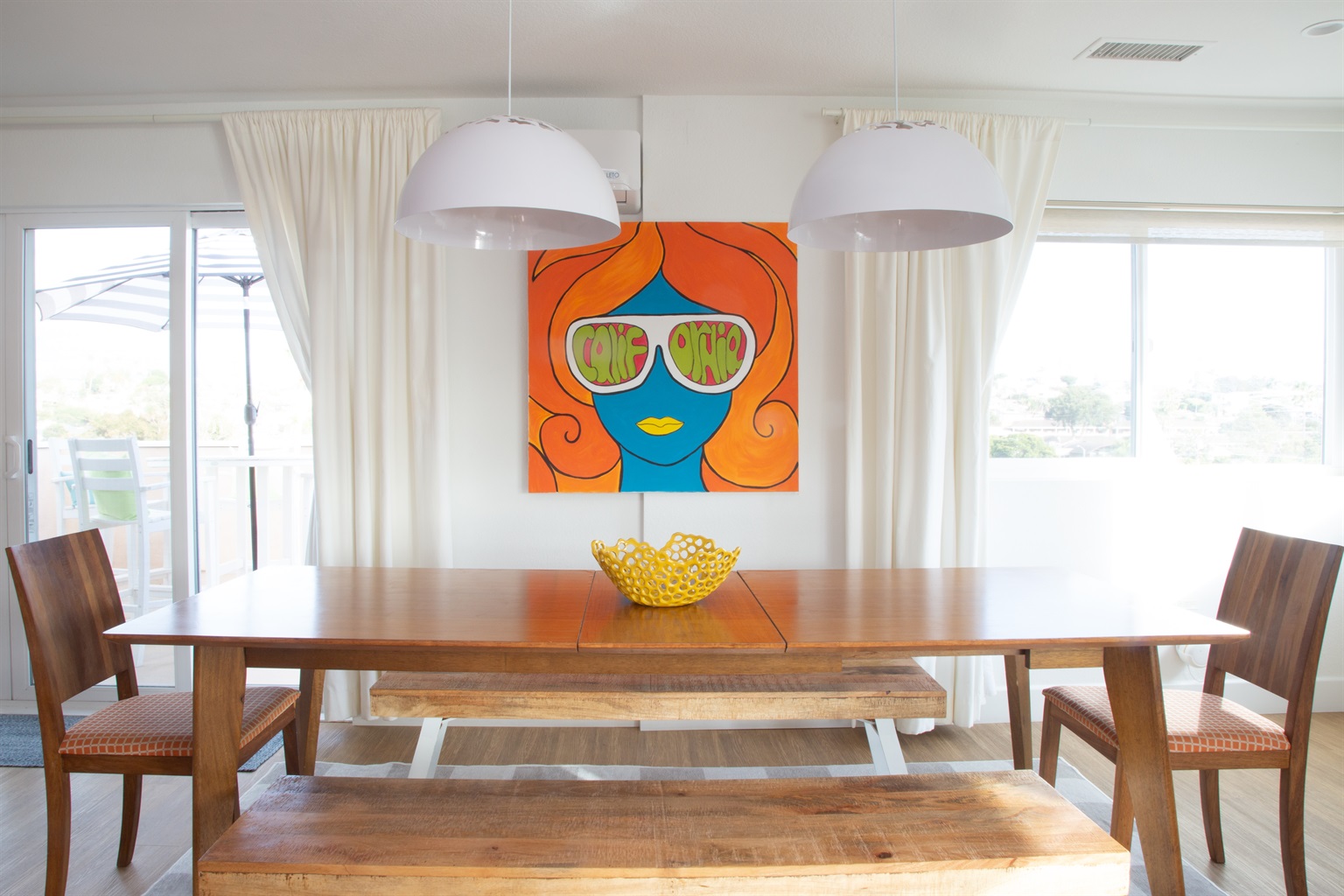 Dining room table seats 8