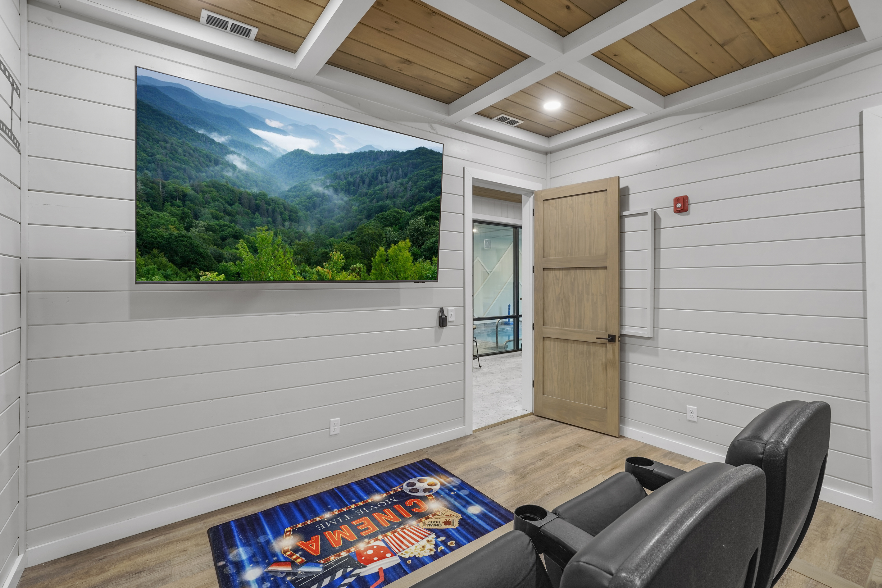 Game room - home theater, screen view