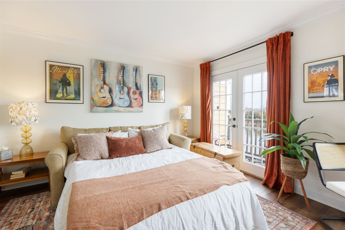 Living living room area, pullout sofa bed