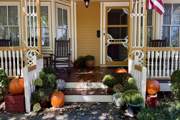 The fall season has arrived along with fall migration! The whole town is in full Autumn splendor!