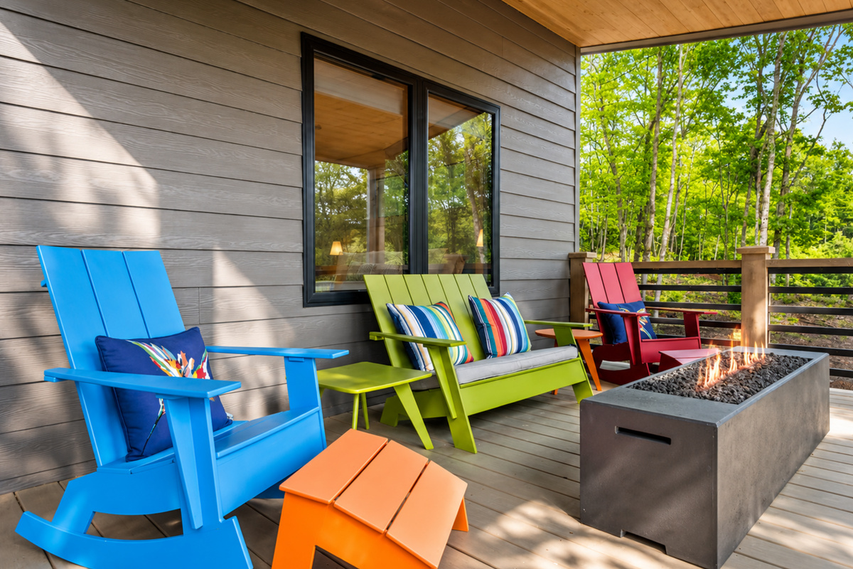 This deck brings warmth, color, and connection.
*Fire Table (Available Year Round)
