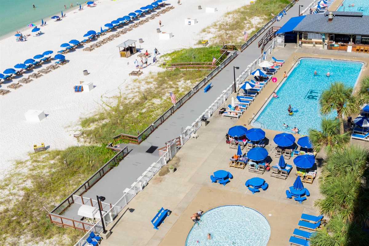 Aerial pic of 1 of the pools!