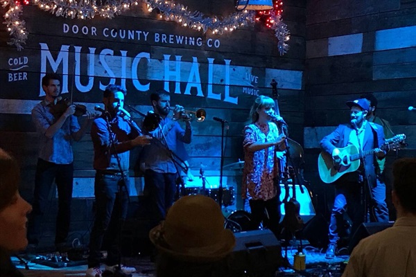 Just down the road in Baileys Harbor. Door County Brewing delivers great live music!