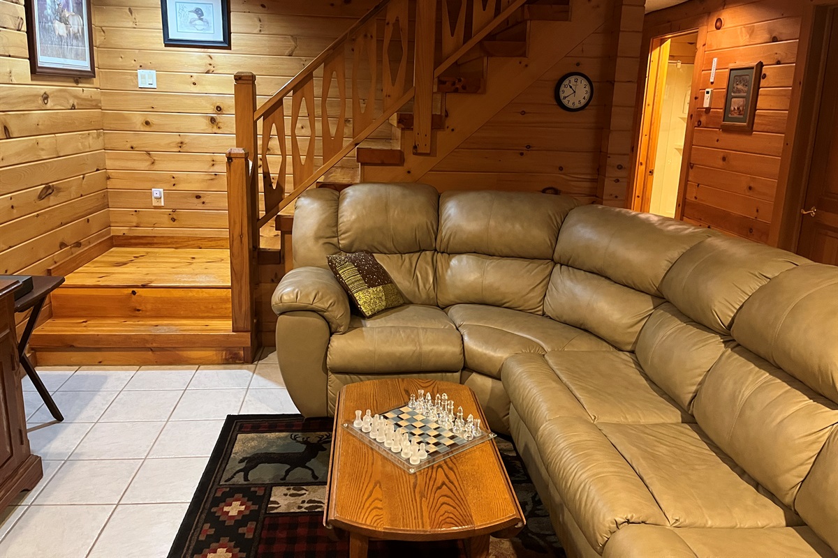 Lower level living area