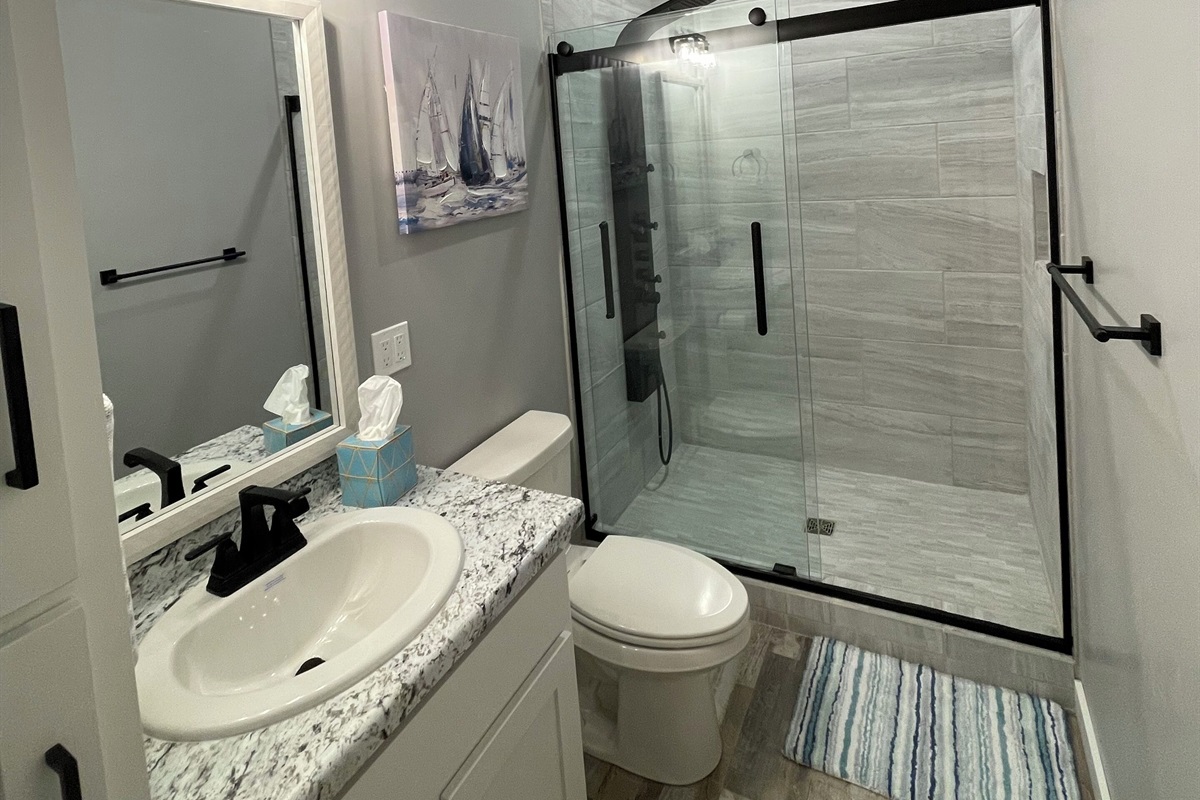 House 1 - bedroom 1 en-suite bathroom