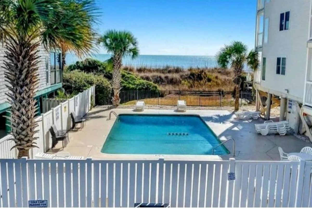 Pool right outside of our balcony!