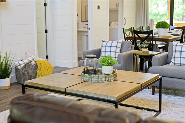 Coffee table perfect size for board games and puzzles