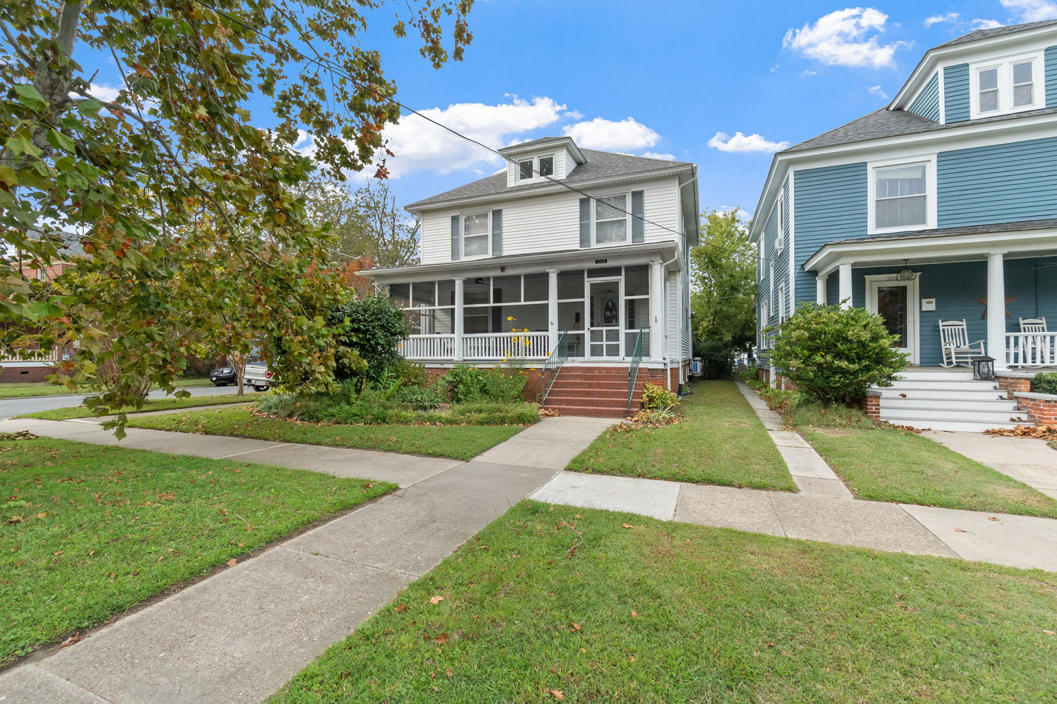 Front of house - corner of Monroe and Pine