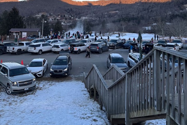 Just a short walk to the tubing runs.  This is located on the golf coarse.  Tickets will need to be purchased online. 