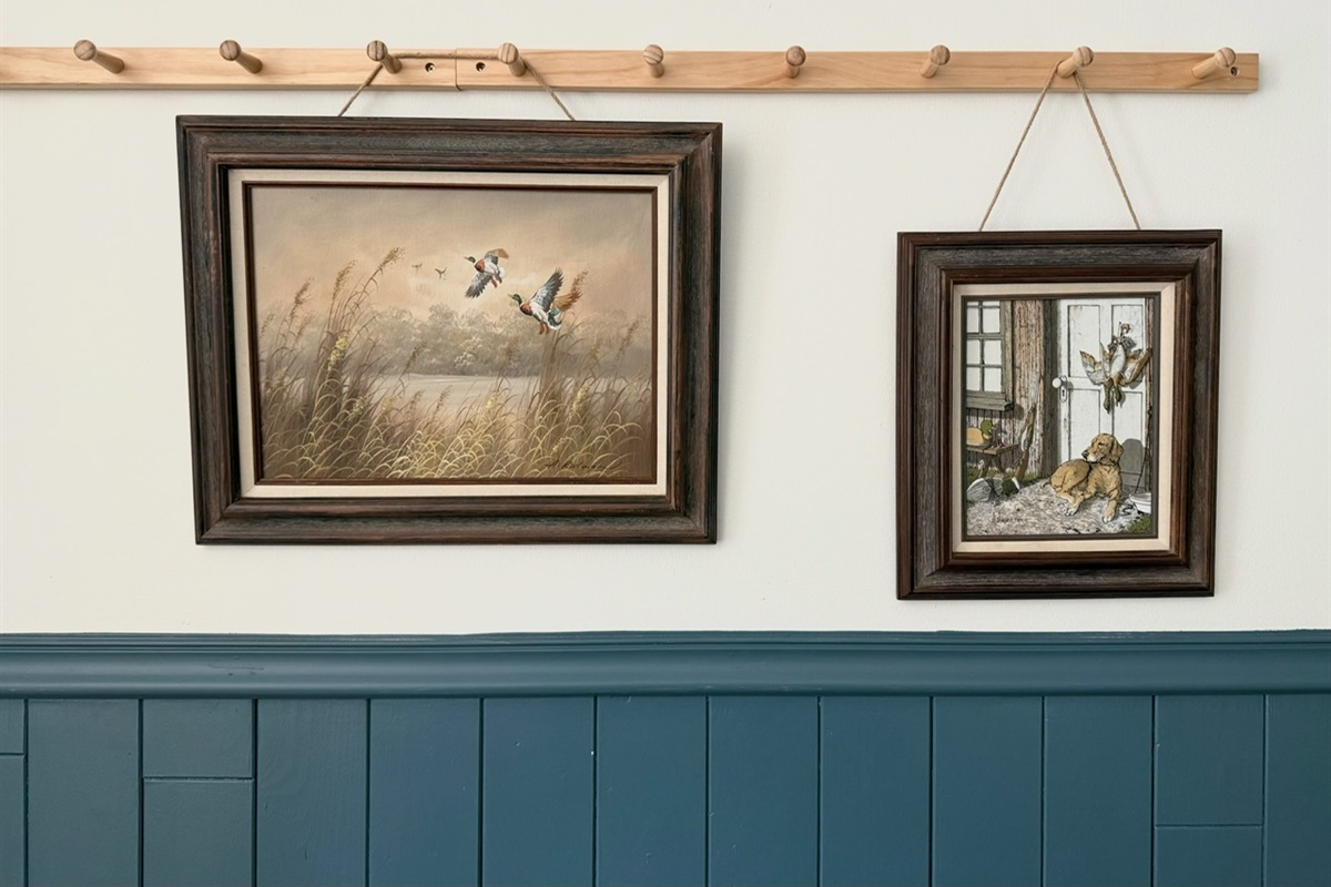 Vintage lake house artwork
