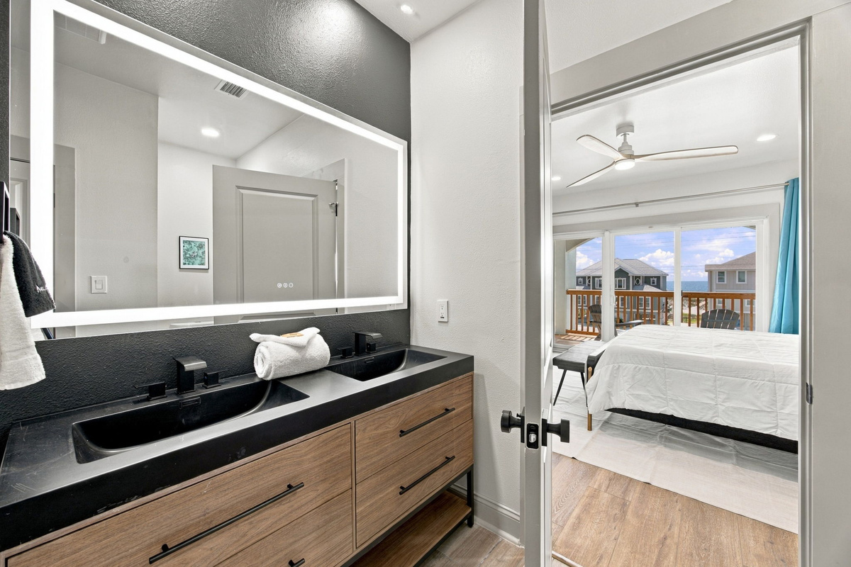 A polished bathroom experience awaits every guest.