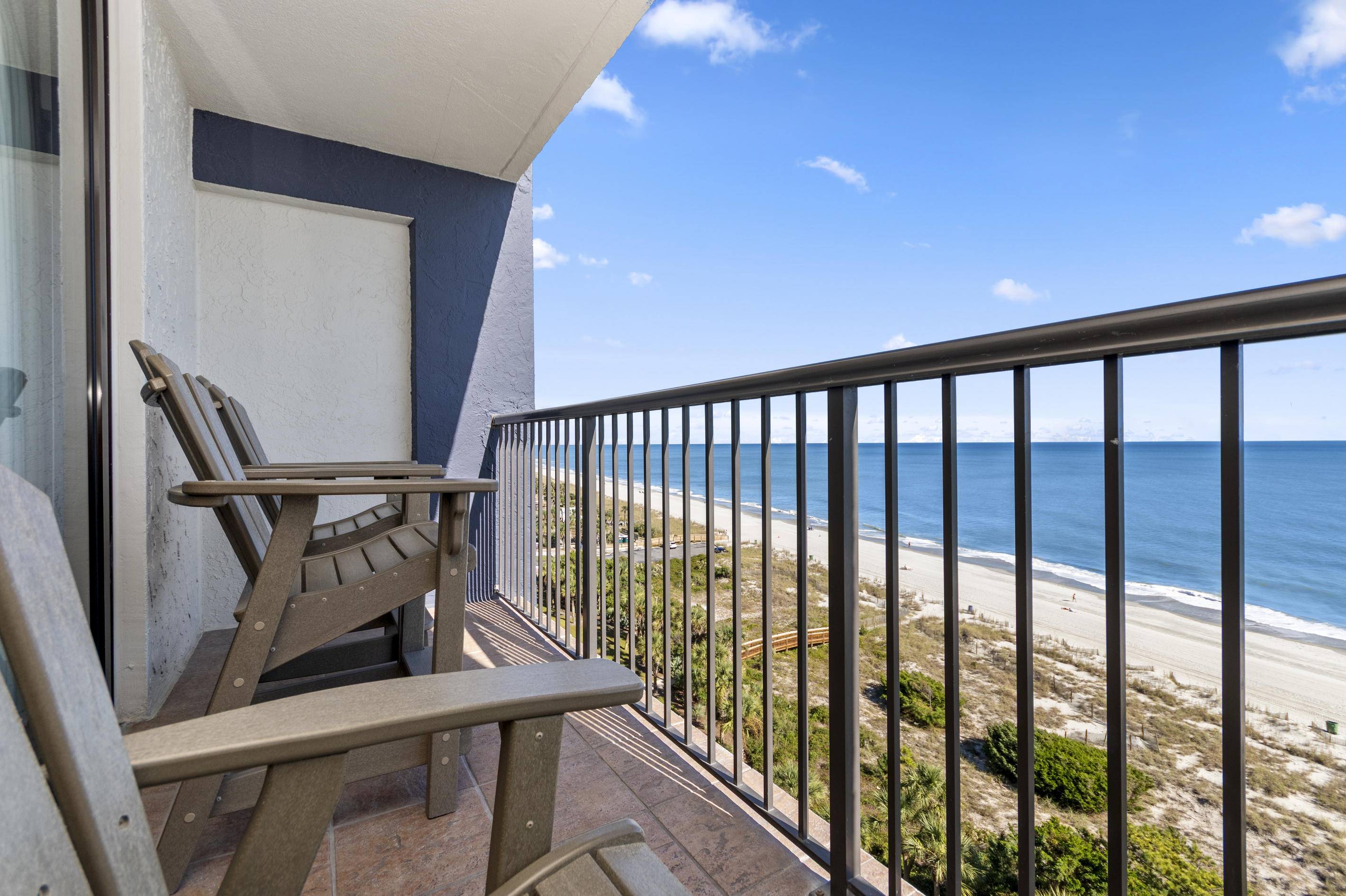 The best view in Myrtle Beach is on your private balcony. Plenty of privacy on the 10th floor and no view of neighbors. 