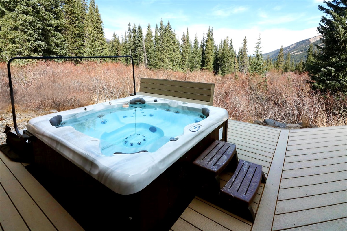 Private hot tub