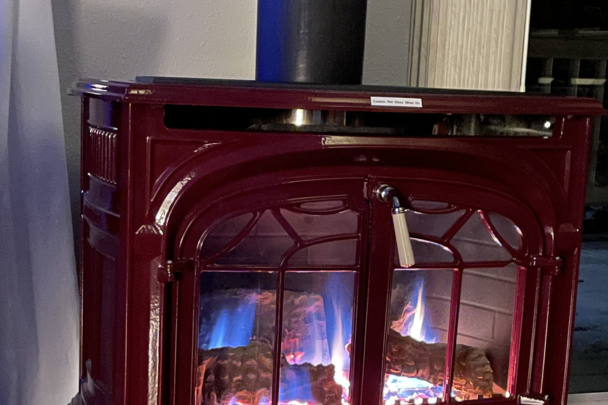 Propane fireplace