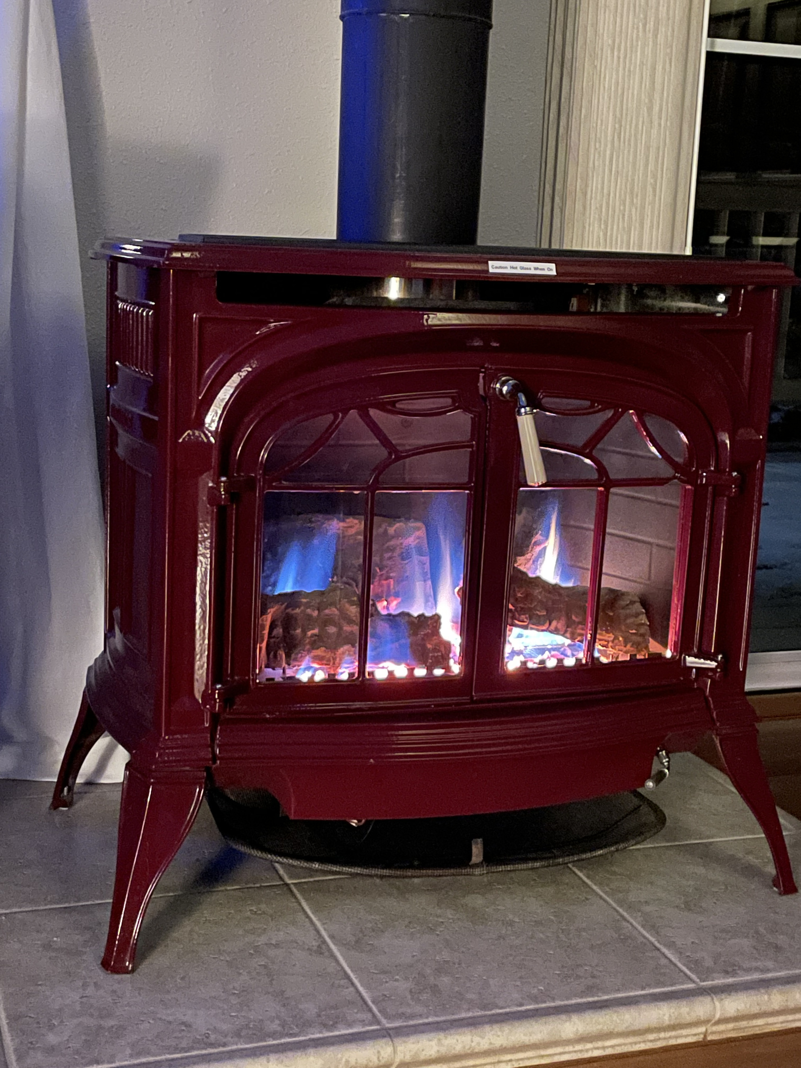 Propane fireplace