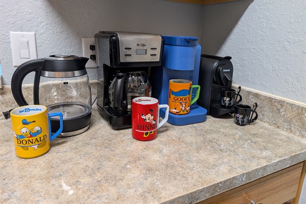 Coffee, espresso, tea