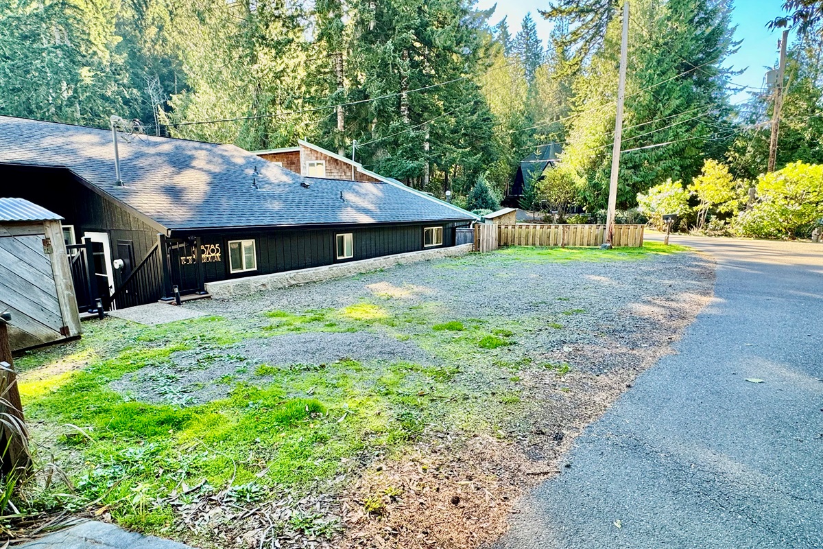 street and parking area