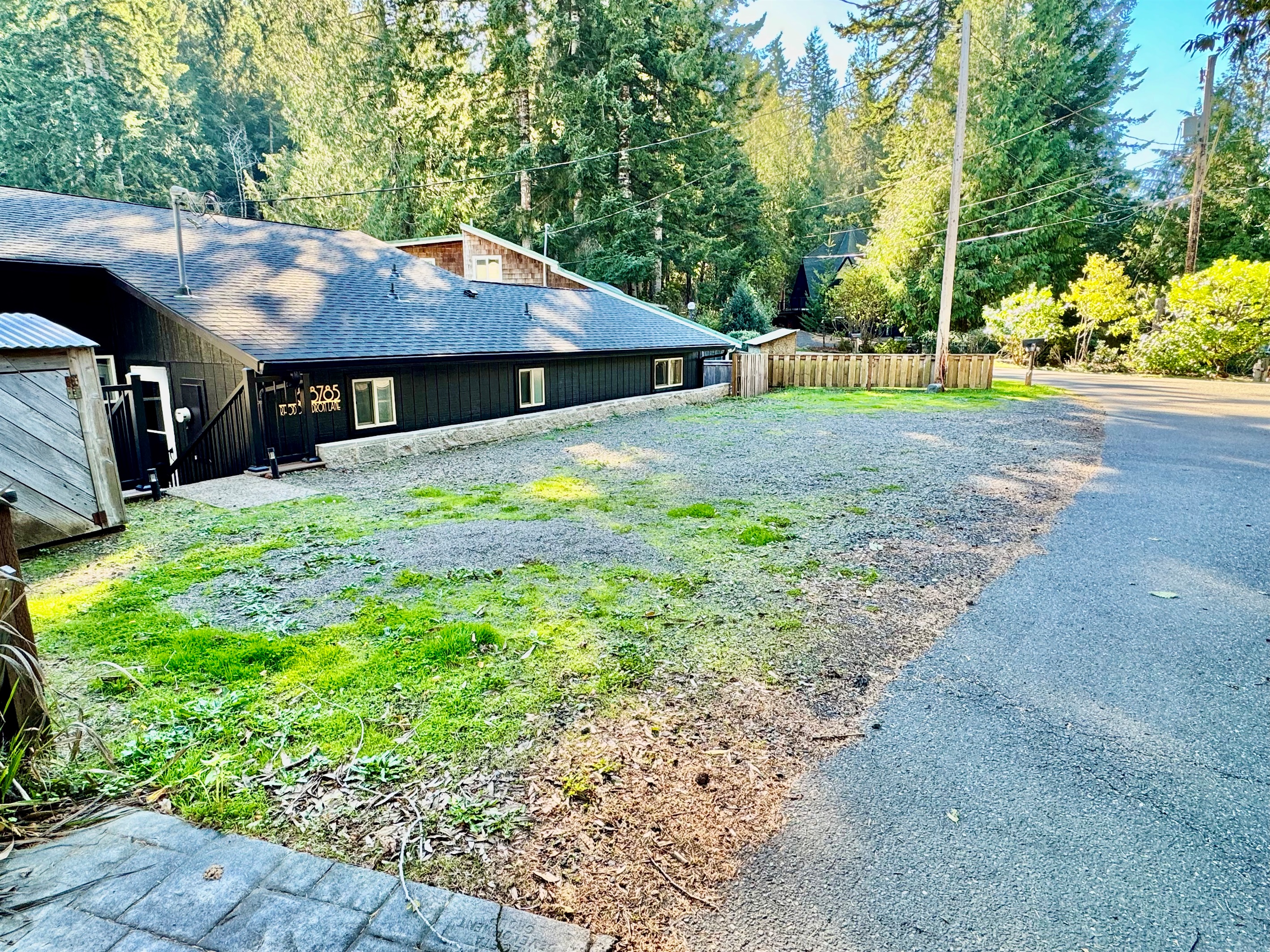 street and parking area