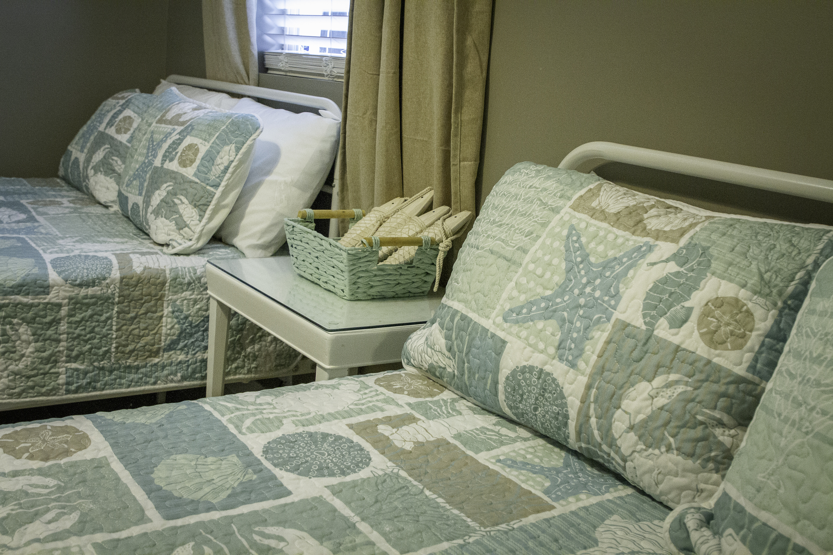 Another view of the full size beds