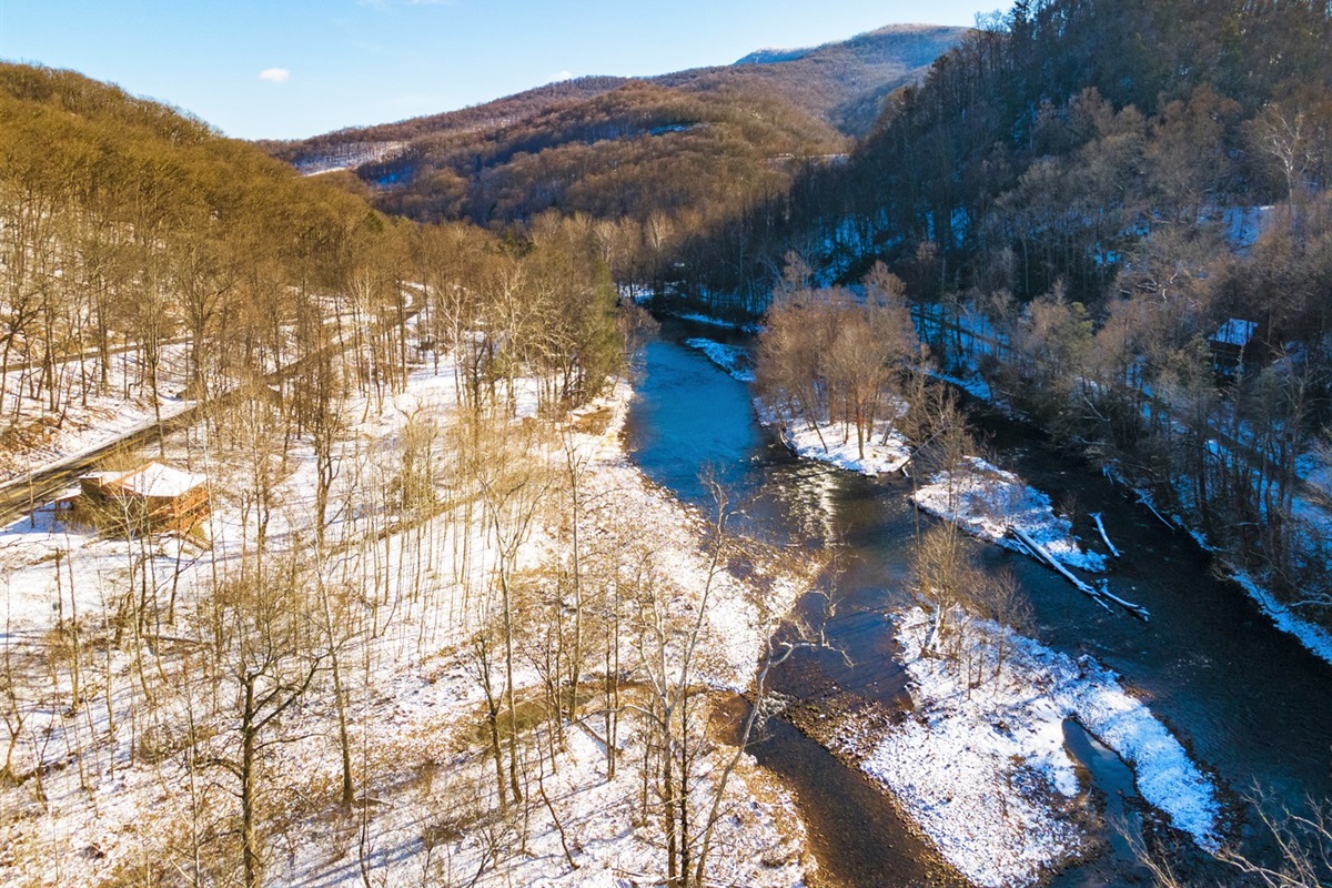 Enjoy the river and the beautiful mountains