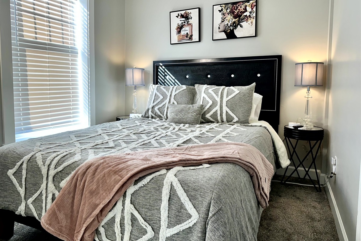 Queen-sized bed