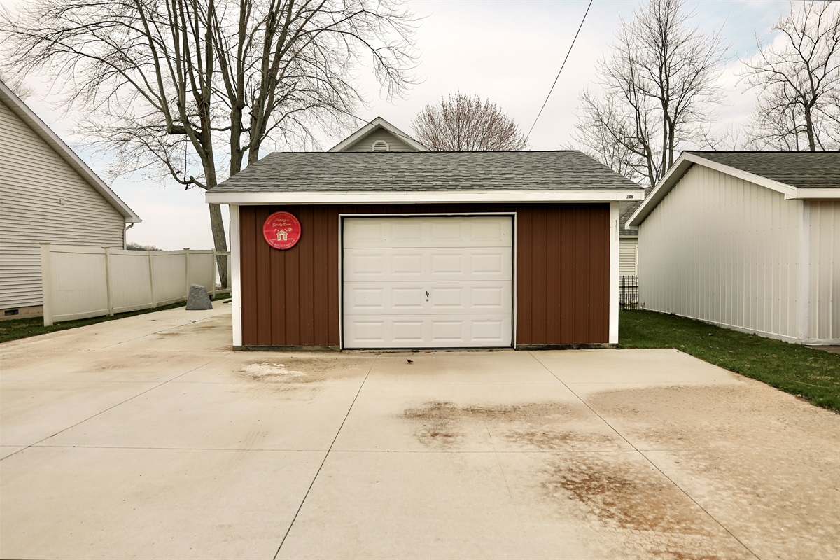 [Concrete Driveway] 4 parking spaces available. The garage is off limits. No parking in the street.