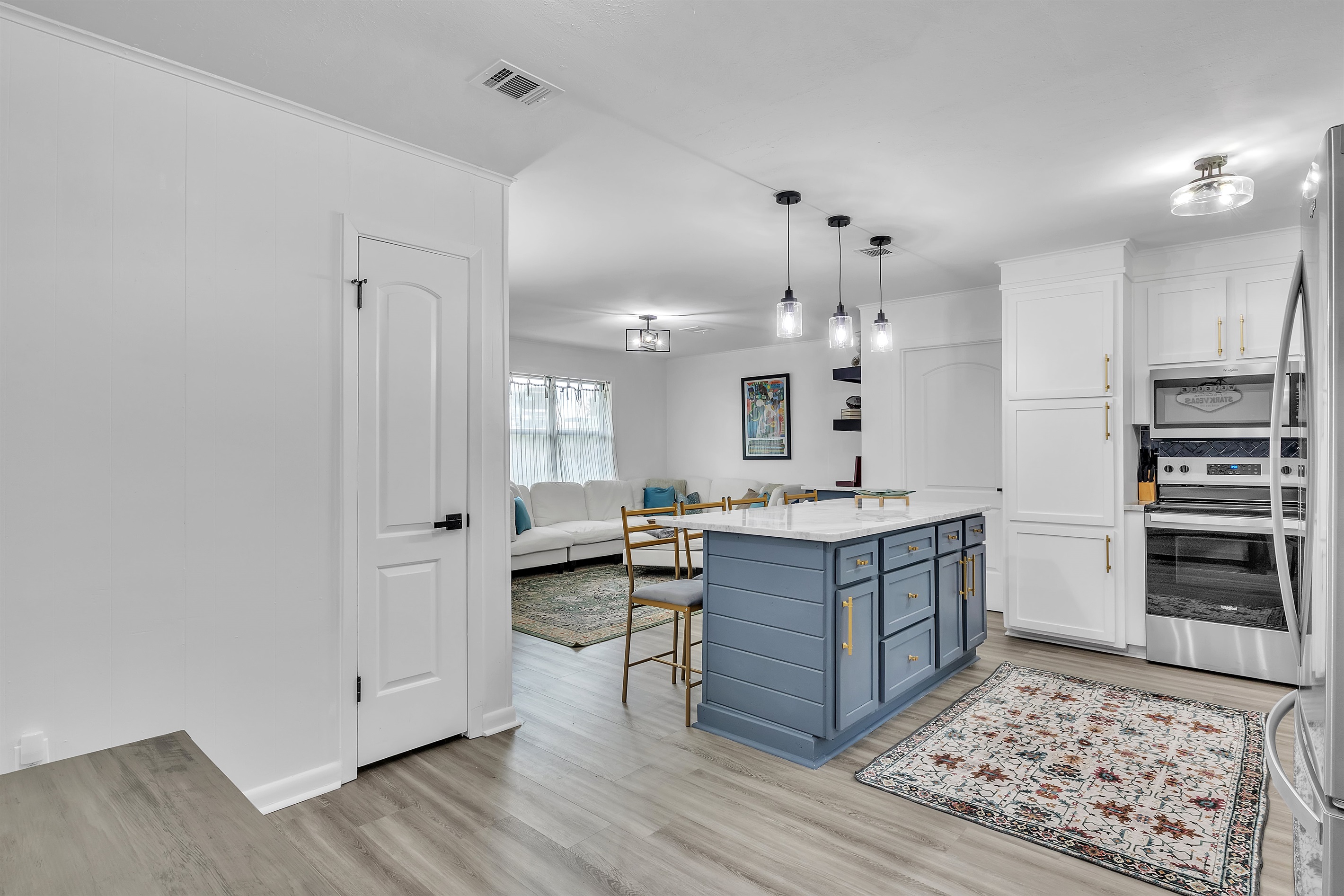 kitchen and dining
