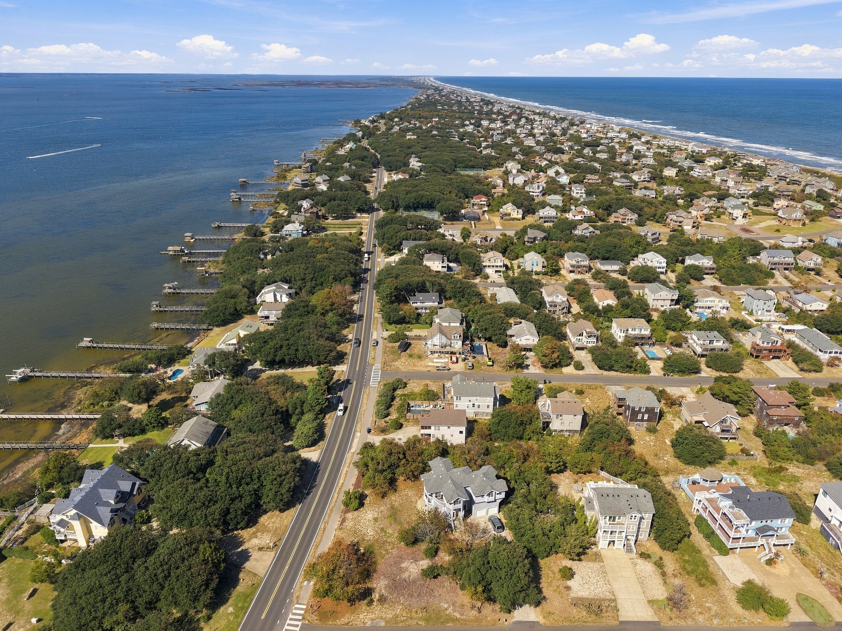 Duck life at its best: the Currituck Sound on one side and the Atlantic on the other.