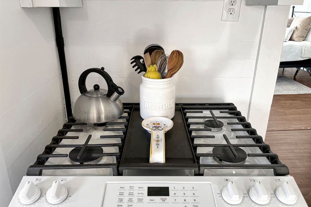 Make your favorite meal in our well stocked kitchen.