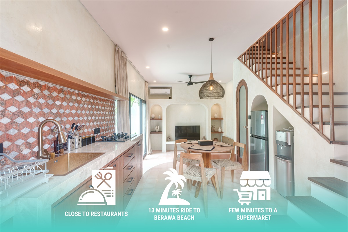 Kitchen and dining area