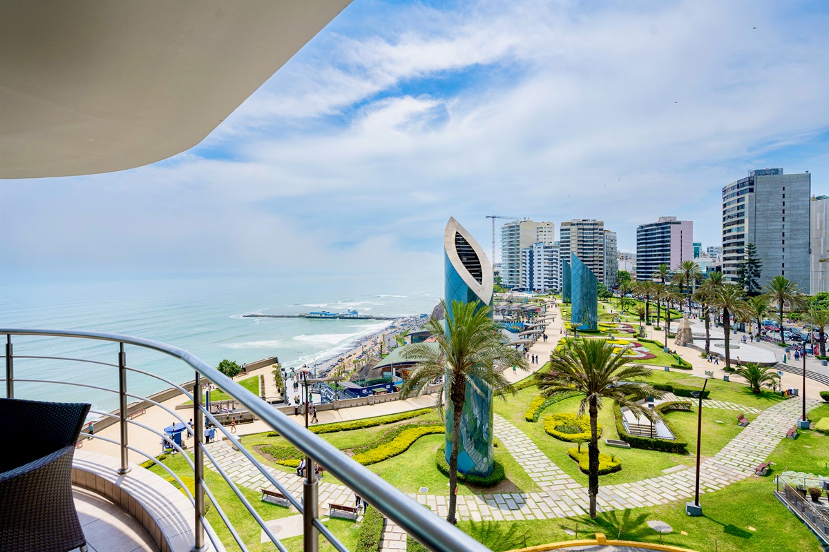 Unbeatable Location: Direct views of Larcomar and the JW Marriott. The heart of Miraflores' prestige is literally at your doorstep (Photo taken from apartment balcony)