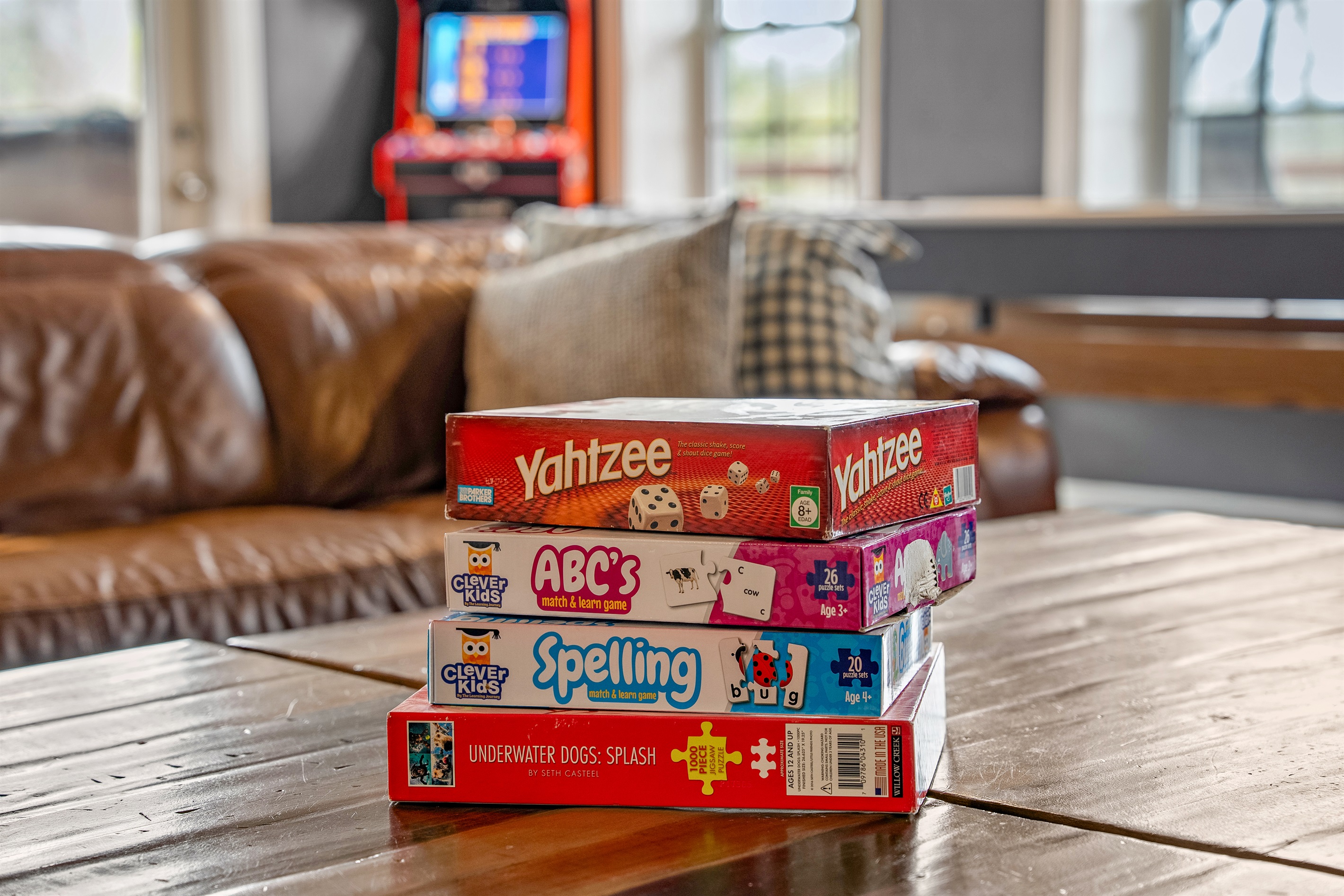 Lots of board games and activities for the whole family!