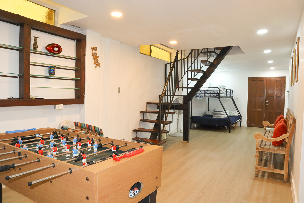 Street Level Bedrooms and Game Rooms