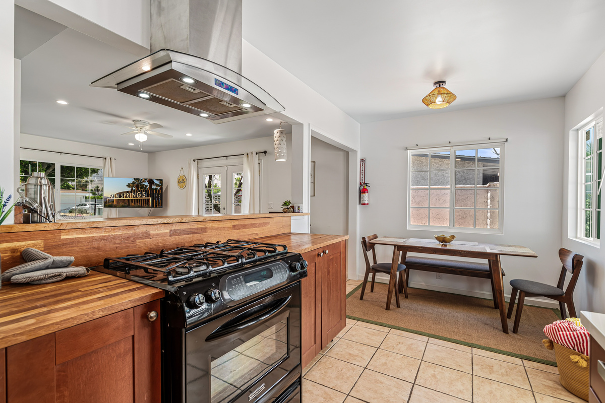 gas cooktop and oven