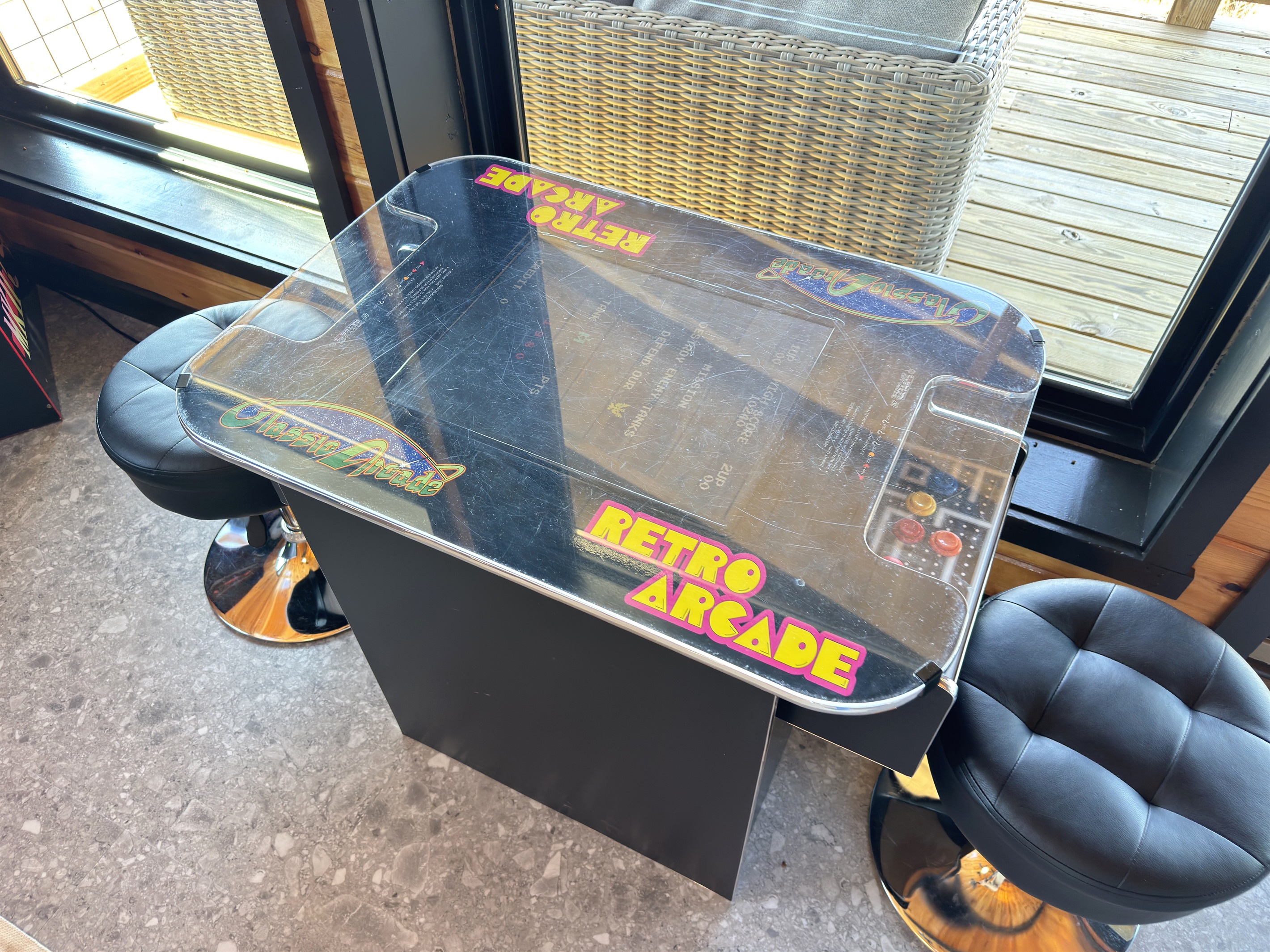 Retro arcade machine with 60+ games, including pac man, galaga, etc